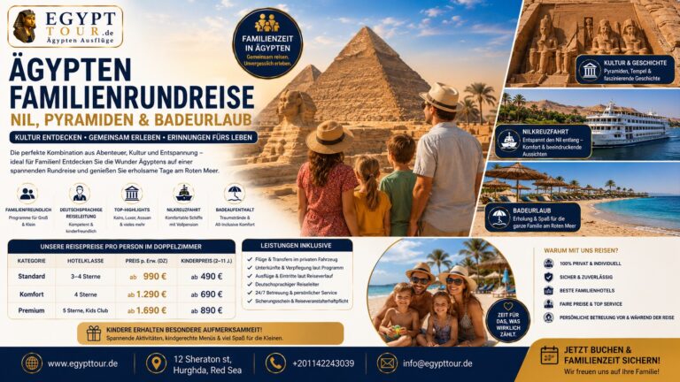 Ägypten Familienrundreise Nil, Pyramiden & Badeurlaub