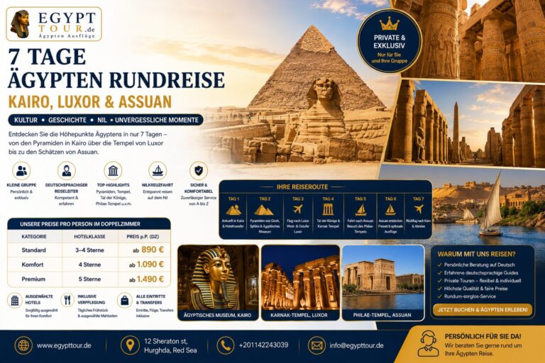 7 Tage Ägypten Rundreise – Kairo, Luxor & Assuan