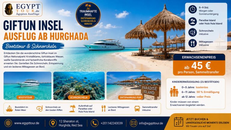 Giftun Insel Ausflug ab Hurghada – Bootstour & Schnorcheln