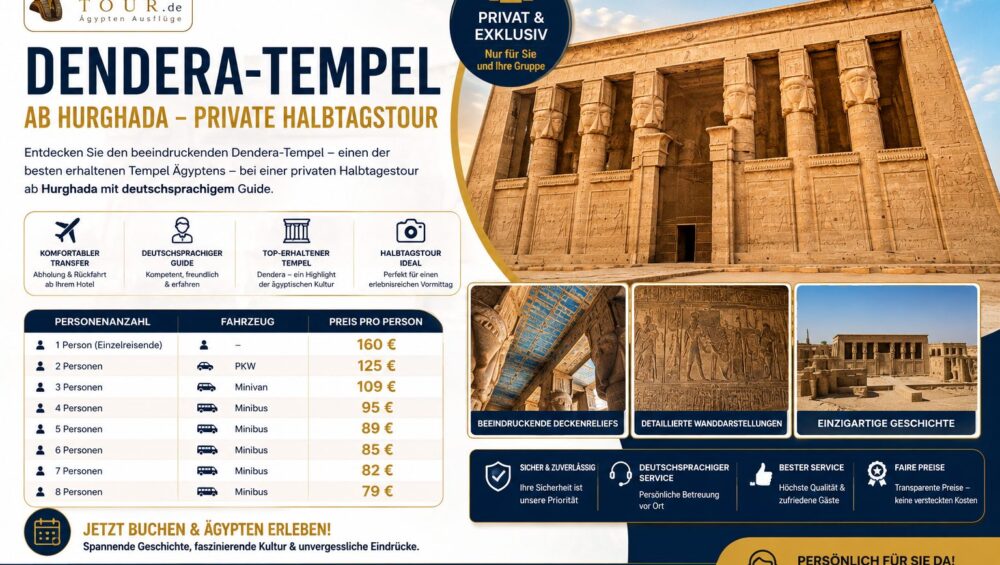 Dendera-Tempel ab Hurghada – private Halbtagestour