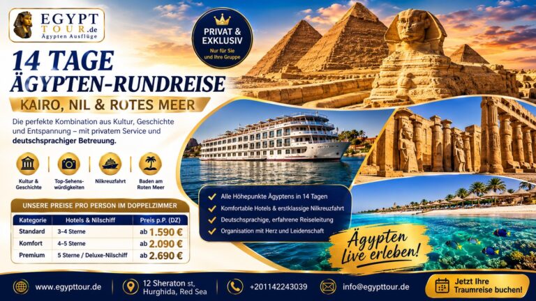 14 Tage Ägypten-Rundreise – Kairo, Nil & Rotes Meer