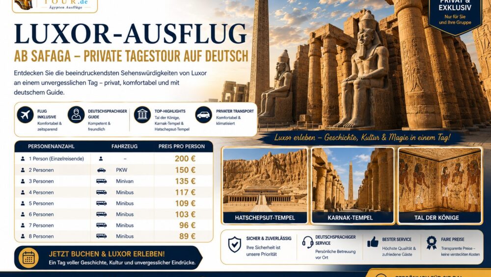 Luxor-Ausflug ab Safaga – private Tagestour auf Deutsch