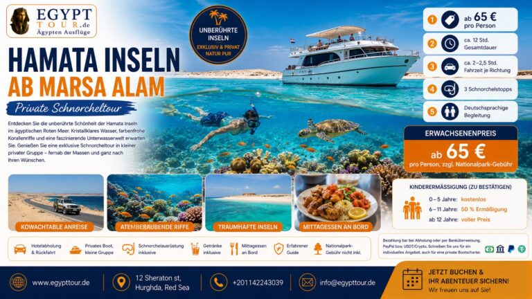 Hamata Inseln ab Marsa Alam – private Schnorcheltour