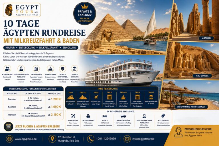 10 Tage Ägypten Rundreise mit Nilkreuzfahrt & Baden