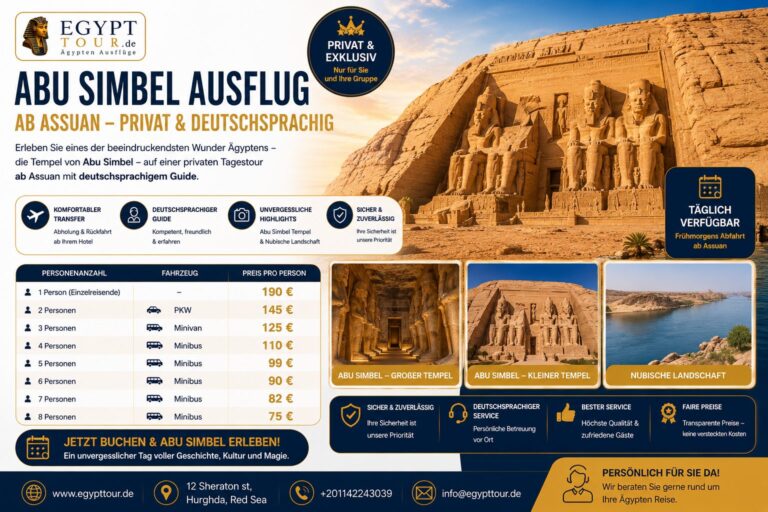 Abu Simbel Ausflug ab Assuan – privat & deutschsprachig