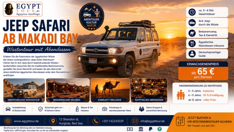 Jeep Safari ab Makadi Bay – Wüstentour mit Abendessen